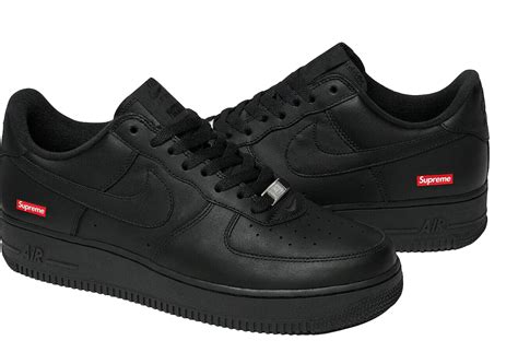 supreme black air force 1.